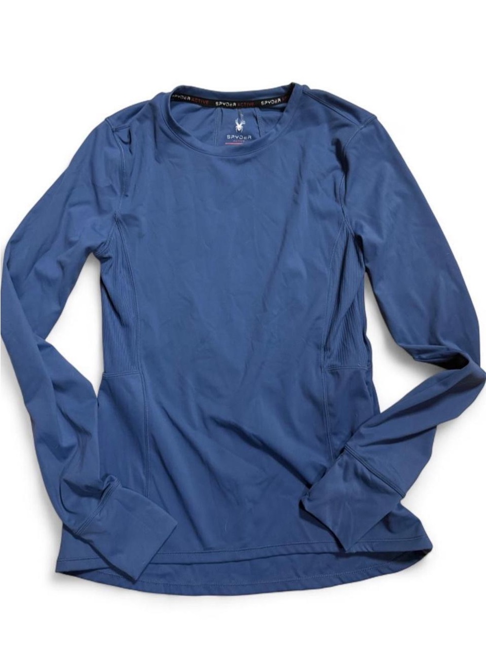 Spyder Men's/Women's Long-Sleeve Athletic Crew in Slate Blue